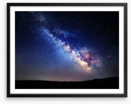 Milky Way glow Framed Art Print 88365052