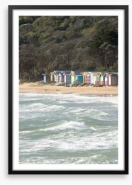 Mornington waves Framed Art Print 88458500