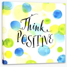 Think positive Stretched Canvas 88822286