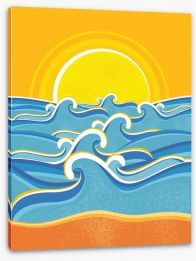 Beach House Stretched Canvas 89403600