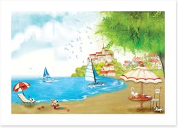 Beach House Art Print 89534407