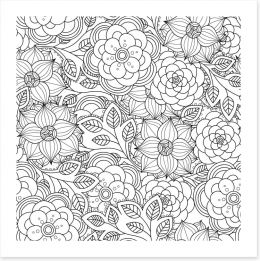 Color me floral Art Print 89767460