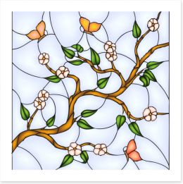 Stained Glass Art Print 89913021