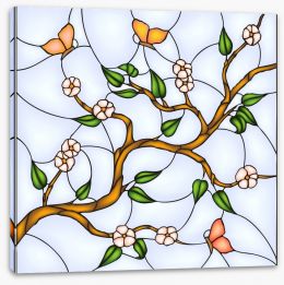 Stained Glass Stretched Canvas 89913021