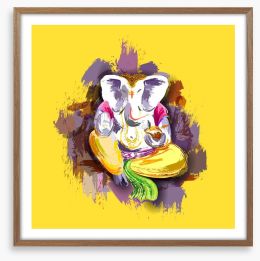 Divine Lord Ganesha Framed Art Print 89970057