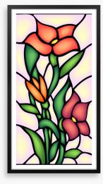A rosy window Framed Art Print 90029004