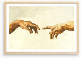 Hand of God Framed Art Print 90417638