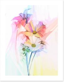 Soft pastel bouquet Art Print 90537120