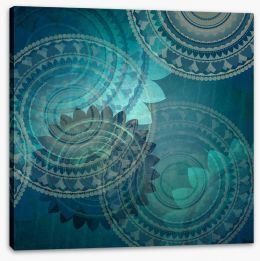 Forever teal Stretched Canvas 90586980