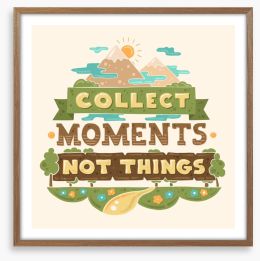 Collect moments Framed Art Print 90621791
