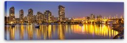 Vancouver skyline reflections Stretched Canvas 90977479