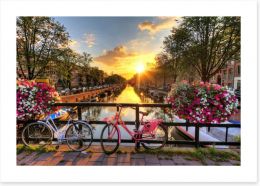 Amsterdam sunrise Art Print 91108597