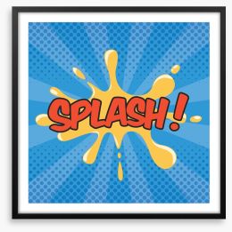 Splash! Framed Art Print 91201256