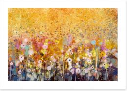 Summer blossom meadow Art Print 91236819