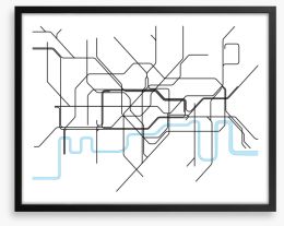 The London underground Framed Art Print 91240843