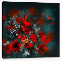 Butterflies Stretched Canvas 91328423