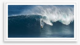 Surfing panorama Framed Art Print 91390327