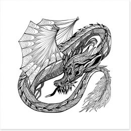 Dragons Art Print 91560073
