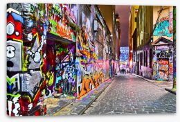 Hosier Lane urban art Stretched Canvas 91654660
