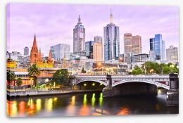 Melbourne Stretched Canvas 91655969