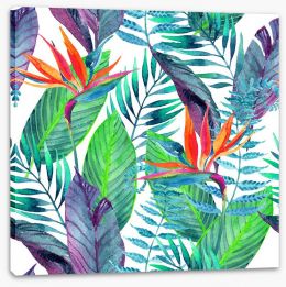 Paradise leaves Stretched Canvas 91711556