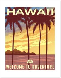 Retro Hawaii Art Print 91743863