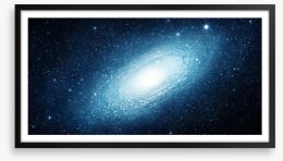 Glittering galaxy Framed Art Print 91925868