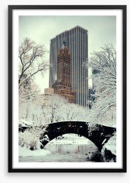Central Park chill Framed Art Print 92705990