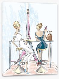 Cocktails in Paris Stretched Canvas 93274046