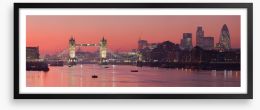 London skyline sunset Framed Art Print 9390405