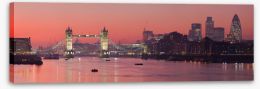 London skyline sunset Stretched Canvas 9390405