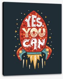 Yes you can Stretched Canvas 94069504