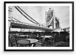 Tower Bridge terrace Framed Art Print 94617507
