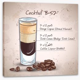 B-52 cocktail Stretched Canvas 94834375