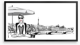 Parisian pout Framed Art Print 94852687