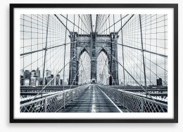 The Brooklyn Bridge Framed Art Print 94990249