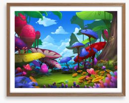 Magic mushrooms Framed Art Print 95148922