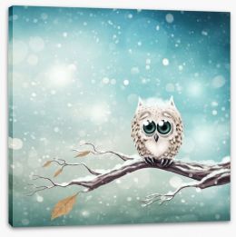 Little snow owl Stretched Canvas 95213877