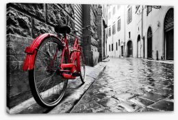 Red bike Stretched Canvas 95275197