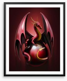 Dragon gem Framed Art Print 95364200