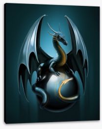Avenging dragon Stretched Canvas 95364209