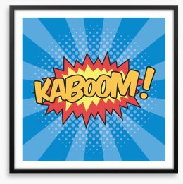 Kaboom! Framed Art Print 95476371