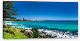 Gold Coast beach panorama Stretched Canvas 96077690