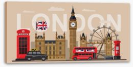 London Stretched Canvas 96222534