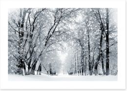 Magical snowstorm Art Print 96588835