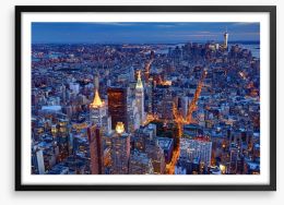 Manhattan metropolis Framed Art Print 96722456