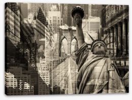 New York Stretched Canvas 96801693