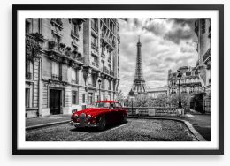 The red car Framed Art Print 96836225