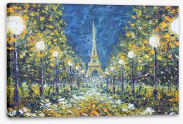 White lights in paris Stretched Canvas 97306404