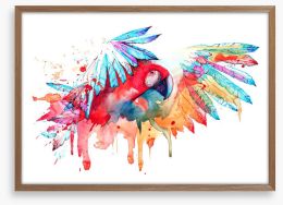 Tropical parrot Framed Art Print 98453842